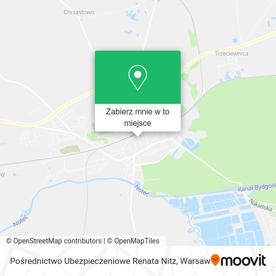 Mapa Pośrednictwo Ubezpieczeniowe Renata Nitz