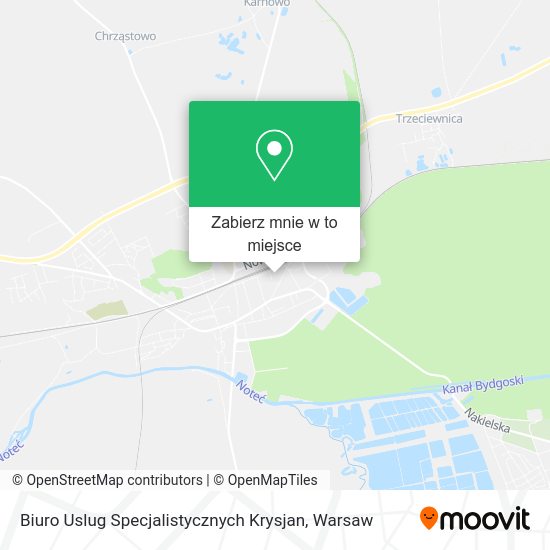 Mapa Biuro Uslug Specjalistycznych Krysjan