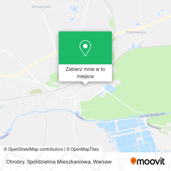 Mapa Chrobry. Spółdzielnia Mieszkaniowa