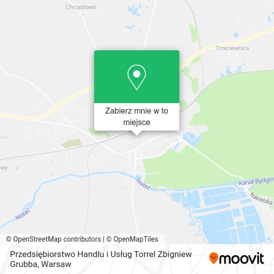 Mapa Przedsiębiorstwo Handlu i Usług Torrel Zbigniew Grubba