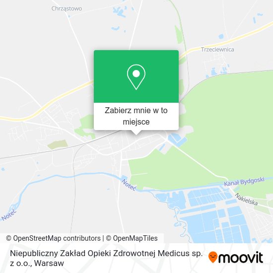 Mapa Niepubliczny Zakład Opieki Zdrowotnej Medicus sp. z o.o.