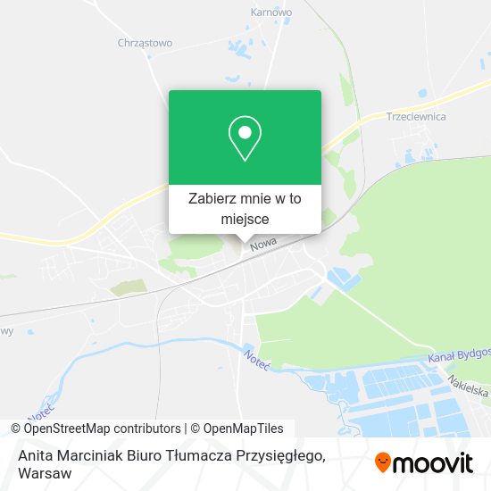 Mapa Anita Marciniak Biuro Tłumacza Przysięgłego