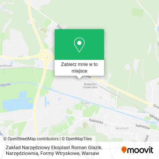 Mapa Zakład Narzędziowy Ekoplast Roman Glazik. Narzędziownia, Formy Wtryskowe