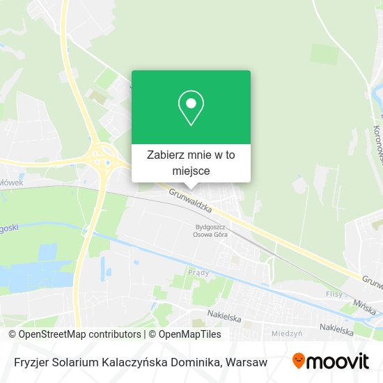 Mapa Fryzjer Solarium Kalaczyńska Dominika