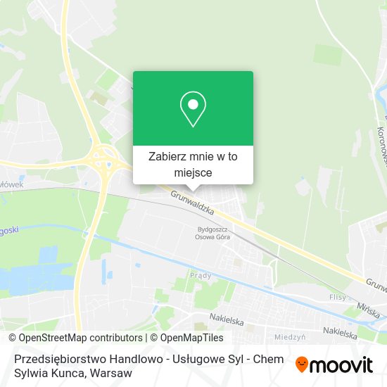 Mapa Przedsiębiorstwo Handlowo - Usługowe Syl - Chem Sylwia Kunca