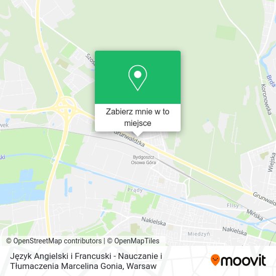 Mapa Język Angielski i Francuski - Nauczanie i Tłumaczenia Marcelina Gonia