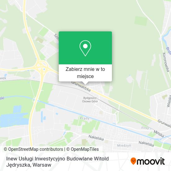 Mapa Inew Usługi Inwestycyjno Budowlane Witold Jędryszka