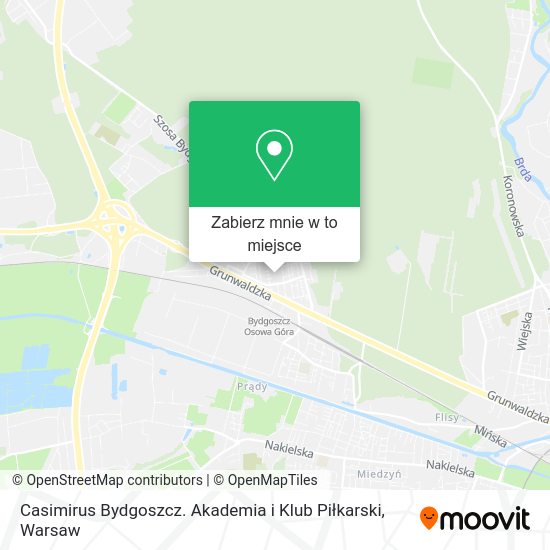 Mapa Casimirus Bydgoszcz. Akademia i Klub Piłkarski