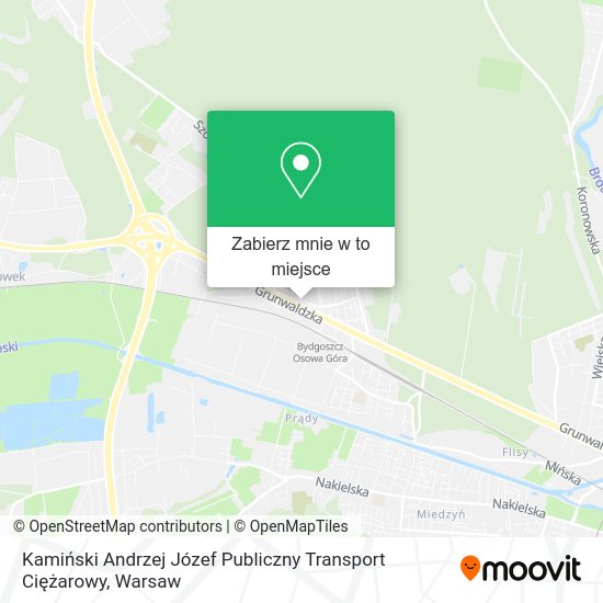 Mapa Kamiński Andrzej Józef Publiczny Transport Ciężarowy