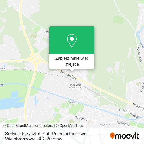 Mapa Sołtysik Krzysztof Piotr Przedsiębiorstwo Wielobranżowe k&K