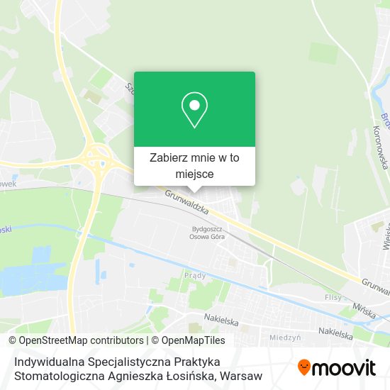 Mapa Indywidualna Specjalistyczna Praktyka Stomatologiczna Agnieszka Łosińska