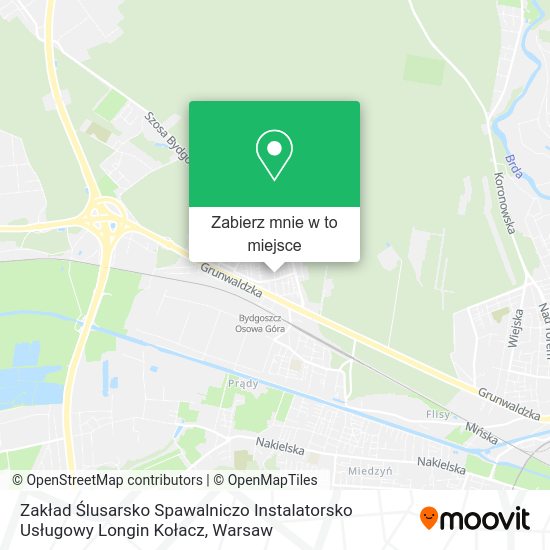 Mapa Zakład Ślusarsko Spawalniczo Instalatorsko Usługowy Longin Kołacz