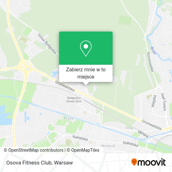 Mapa Osova Fitness Club