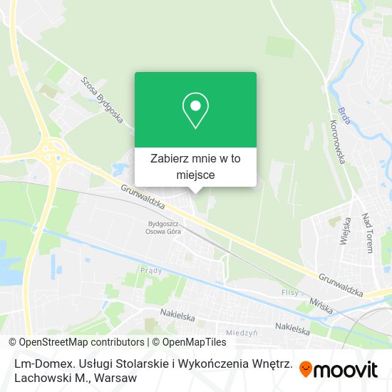 Mapa Lm-Domex. Usługi Stolarskie i Wykończenia Wnętrz. Lachowski M.