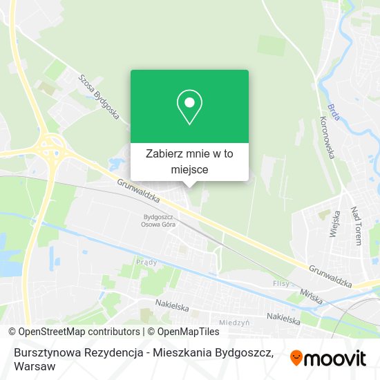 Mapa Bursztynowa Rezydencja - Mieszkania Bydgoszcz