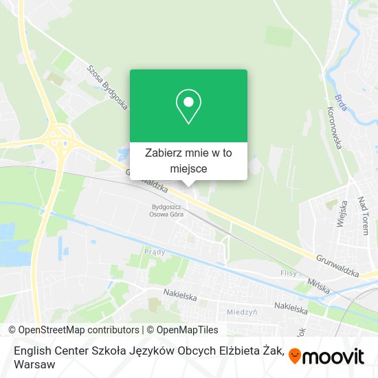 Mapa English Center Szkoła Języków Obcych Elżbieta Żak