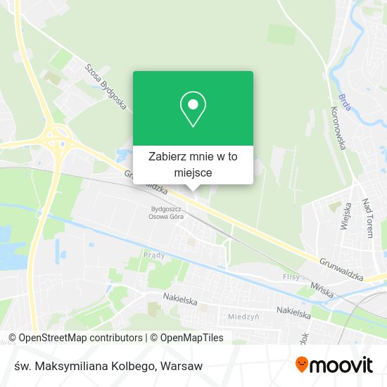 Mapa św. Maksymiliana Kolbego