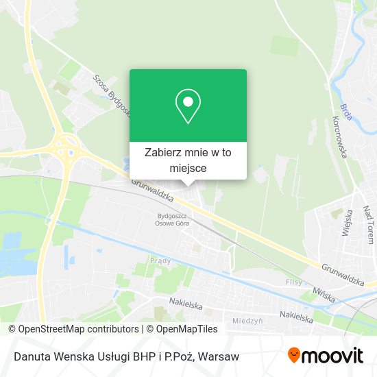 Mapa Danuta Wenska Usługi BHP i P.Poż