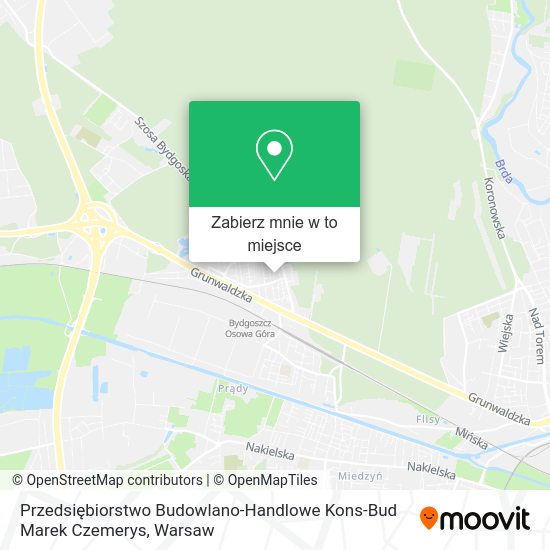 Mapa Przedsiębiorstwo Budowlano-Handlowe Kons-Bud Marek Czemerys