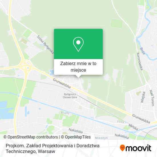 Mapa Projkom. Zakład Projektowania i Doradztwa Technicznego