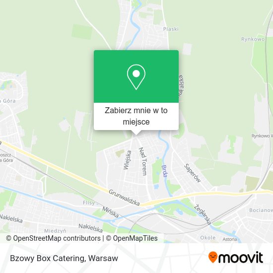 Mapa Bzowy Box Catering