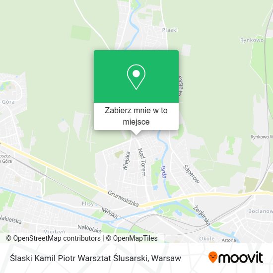 Mapa Ślaski Kamil Piotr Warsztat Ślusarski