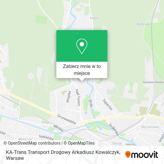 Mapa KA-Trans Transport Drogowy Arkadiusz Kowalczyk