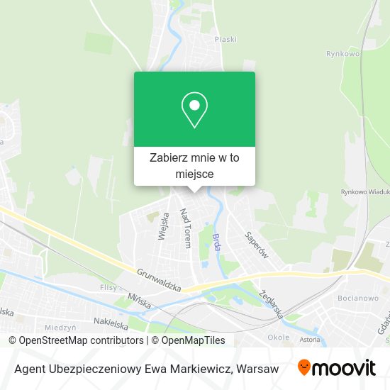 Mapa Agent Ubezpieczeniowy Ewa Markiewicz