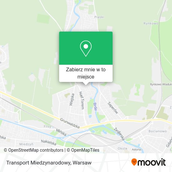 Mapa Transport Miedzynarodowy