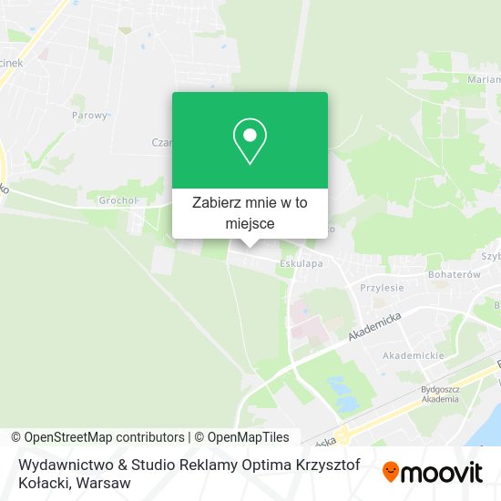 Mapa Wydawnictwo & Studio Reklamy Optima Krzysztof Kołacki