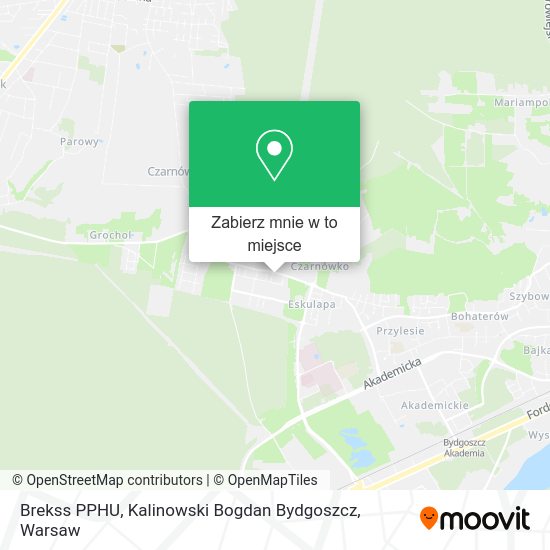 Mapa Brekss PPHU, Kalinowski Bogdan Bydgoszcz