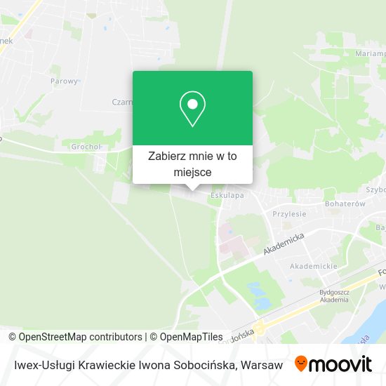 Mapa Iwex-Usługi Krawieckie Iwona Sobocińska