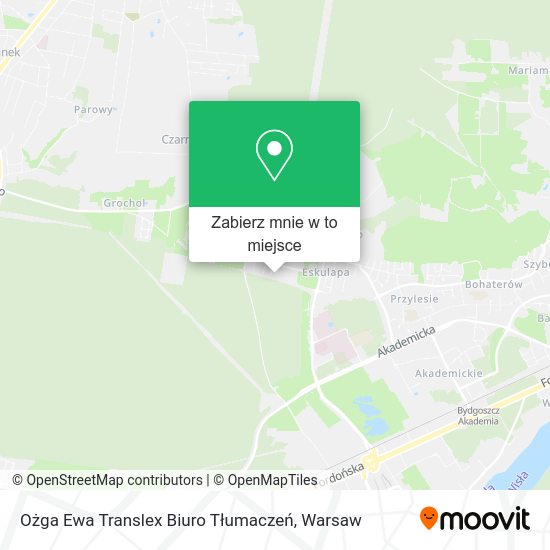 Mapa Ożga Ewa Translex Biuro Tłumaczeń