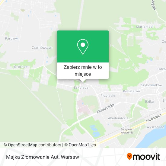 Mapa Majka Złomowanie Aut