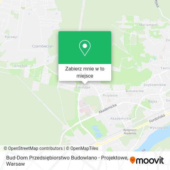 Mapa Bud-Dom Przedsiębiorstwo Budowlano - Projektowe