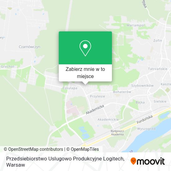 Mapa Przedsiebiorstwo Uslugowo Produkcyjne Logitech