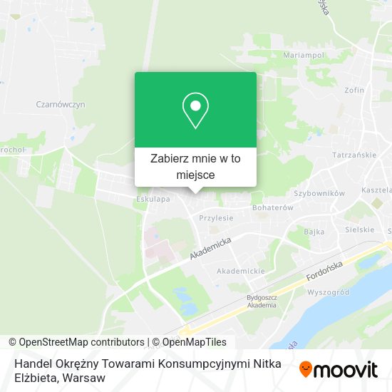 Mapa Handel Okrężny Towarami Konsumpcyjnymi Nitka Elżbieta