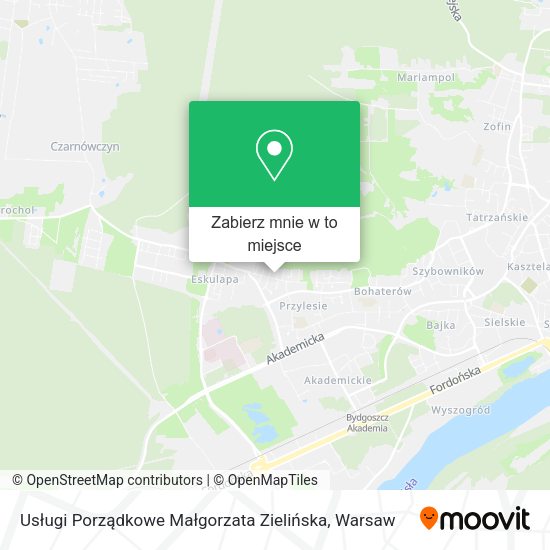 Mapa Usługi Porządkowe Małgorzata Zielińska