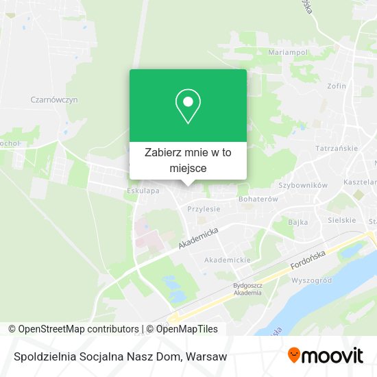 Mapa Spoldzielnia Socjalna Nasz Dom