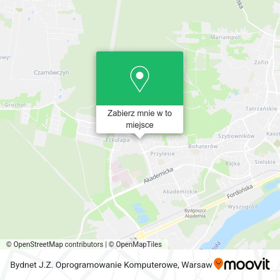 Mapa Bydnet J.Z. Oprogramowanie Komputerowe