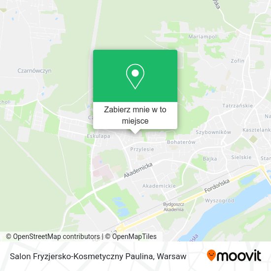 Mapa Salon Fryzjersko-Kosmetyczny Paulina