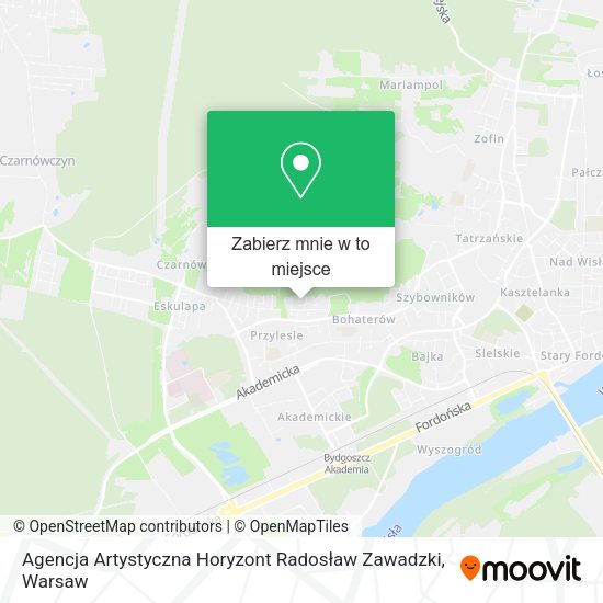 Mapa Agencja Artystyczna Horyzont Radosław Zawadzki