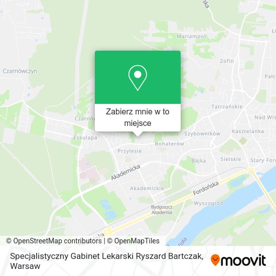 Mapa Specjalistyczny Gabinet Lekarski Ryszard Bartczak