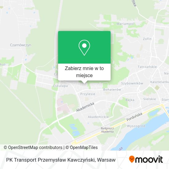 Mapa PK Transport Przemysław Kawczyński