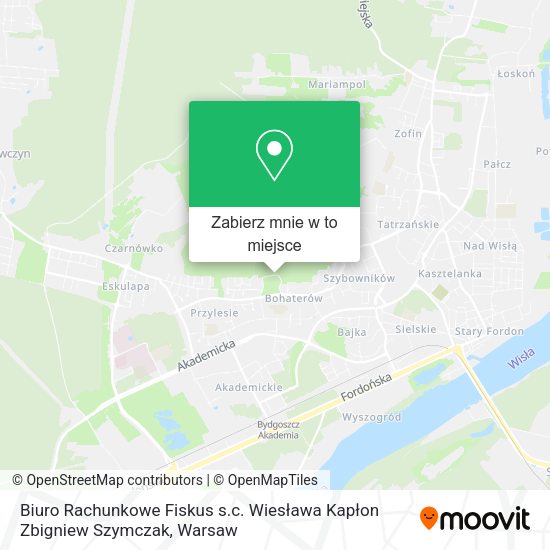 Mapa Biuro Rachunkowe Fiskus s.c. Wiesława Kapłon Zbigniew Szymczak