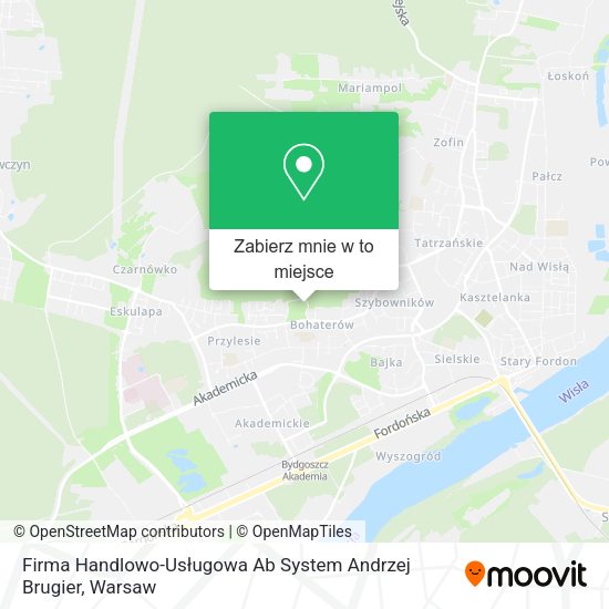 Mapa Firma Handlowo-Usługowa Ab System Andrzej Brugier