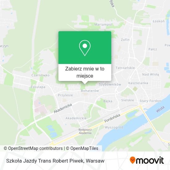 Mapa Szkoła Jazdy Trans Robert Piwek