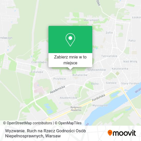 Mapa Wyzwanie. Ruch na Rzecz Godności Osób Niepełnosprawnych