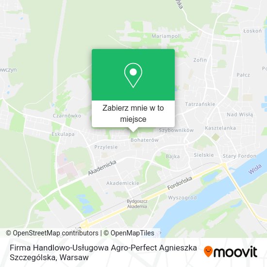 Mapa Firma Handlowo-Usługowa Agro-Perfect Agnieszka Szczególska