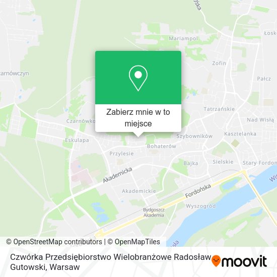 Mapa Czwórka Przedsiębiorstwo Wielobranżowe Radosław Gutowski